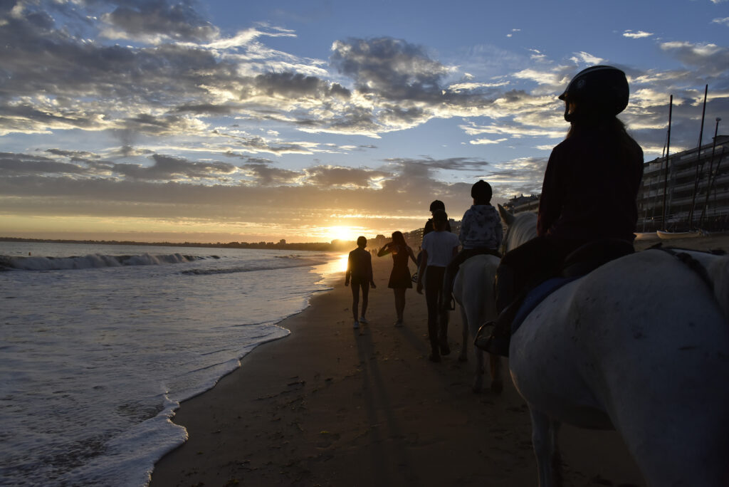 Balade en poney sur la plage