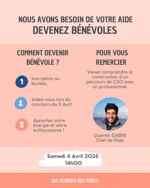 Les écuries recherche des bénévoles