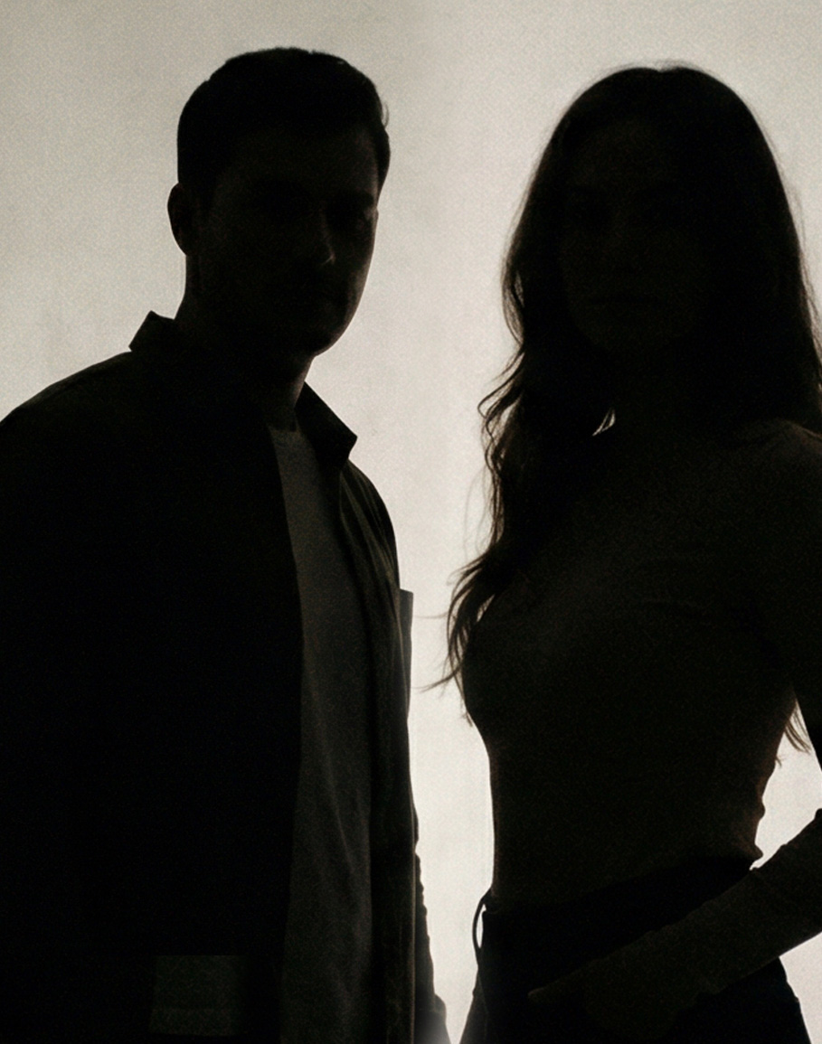 Silhouette homme et femme